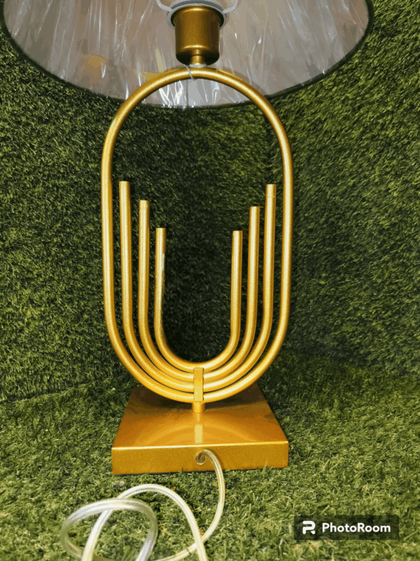 TRACKLITE TABLE LAMP  Modern Table Lamp Brass Antique Gold Diameter Drum Lampshade Pack of 1 ( WITH 1 BULB FREE FREE )  ( 26- inch L  - 9- inch W )