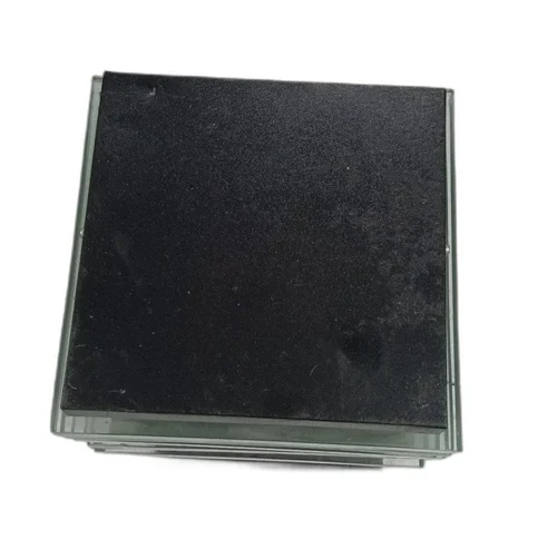 TRACKLITE Rectangular Ice Cube Shaped Modern Outdoor Gate Entrance Lights for Pillars and Poles, Home and Garden (Black)(Metal) ( WITH 1 BULB FREE FREE ) ( 12- inch L    __   7- inch W  )