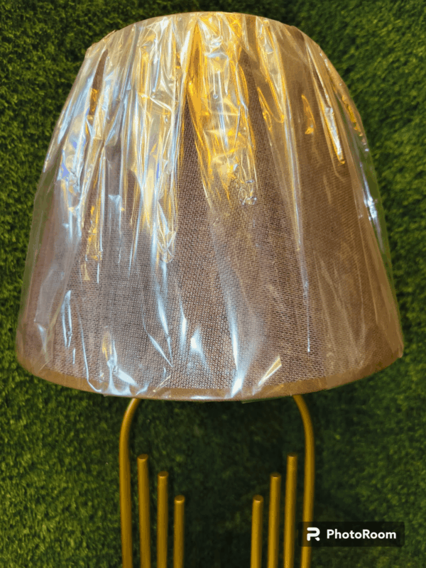 TRACKLITE TABLE LAMP  Modern Table Lamp Brass Antique Gold Diameter Drum Lampshade Pack of 1 ( WITH 1 BULB FREE FREE )  ( 26- inch L  - 9- inch W )