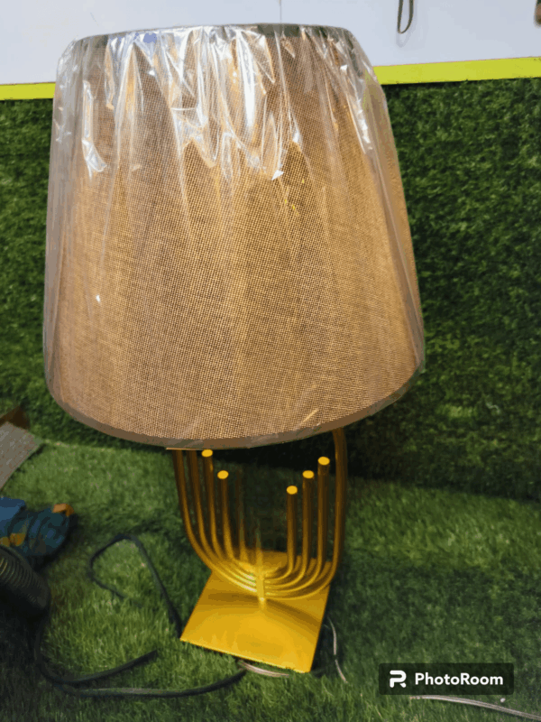 TRACKLITE TABLE LAMP  Modern Table Lamp Brass Antique Gold Diameter Drum Lampshade Pack of 1 ( WITH 1 BULB FREE FREE )  ( 26- inch L  - 9- inch W )