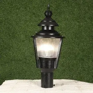 TRACKLITE Relic Black Iron Gate Lights by Jainsons Lights - Js-072-Gl-Big - ( WITH 1 BULB FREE FREE ) ( 20- inch L   _   9- inch W )