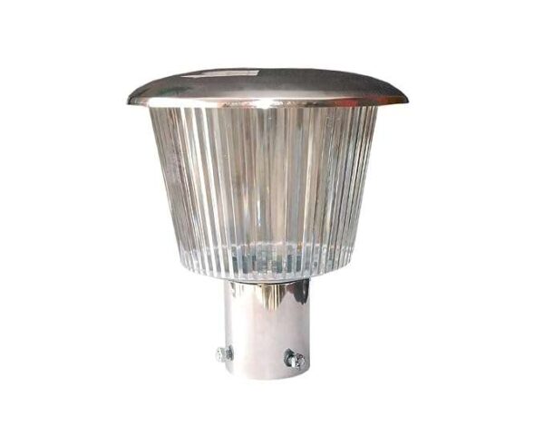 Stainless Steel Metal Cast with Royal Looking Water Proof Rust-Resistant Decorative Exterior/Outdoor Light/Gate Light Pillar Light Garden Light ( With 1 Blub Free Free ) (8-inch L_ 8-inch W) Set of 1 PC