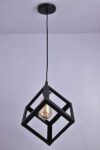 TRACKLITE Hanging 4-W Lights H/l (Standard, Black-Cube)  ( WITH  1 BULB FREE FREE )