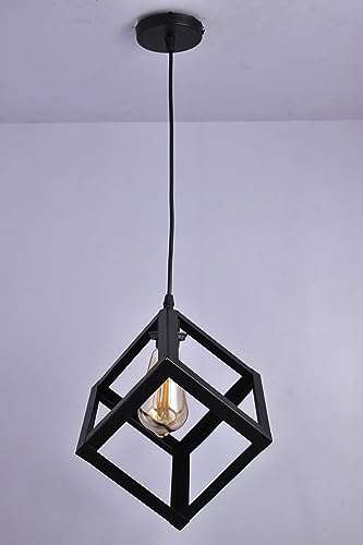 TRACKLITE Hanging 4-W Lights H/l (Standard, Black-Cube)  ( WITH  1 BULB FREE FREE )