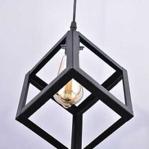 TRACKLITE Hanging 4-W Lights H/l (Standard, Black-Cube)  ( WITH  1 BULB FREE FREE )