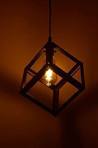 TRACKLITE Hanging 4-W Lights H/l (Standard, Black-Cube)  ( WITH  1 BULB FREE FREE )