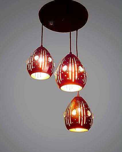 Tracklite Pendant Lamp with Rustic Black Metal Adjustable 3-Lights Hanging Pendant Lamp Fixture for Kitchen Island, Barn, Dining Room, Cafe, Farmhouse (WITH 3 BULB FREE)