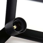 TRACKLITE Vintage Metal Triangle Shape Hanging Pendant Ceiling Light (Black, (  WITH 1 Bulb FREE FREE FREE )