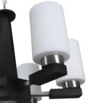 TRACKLITE JHUMMAR  Designer Lighting Contemporary Glass JHUMMAR  Metal Wood Chandelier   (INSTALLATION FREE FREE  + 6 BULB FREE FREE )