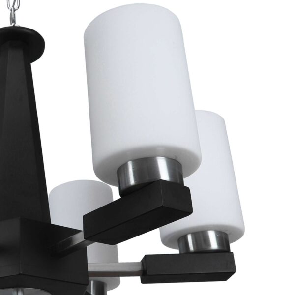 TRACKLITE JHUMMAR  Designer Lighting Contemporary Glass JHUMMAR  Metal Wood Chandelier   (INSTALLATION FREE FREE  + 6 BULB FREE FREE )