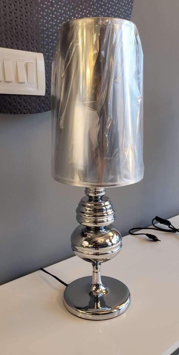 TRACKLITE TABLE LAMPS  Large, White : Modern Simple Guard Table Lamps Living Room Bedroom Reading Lamp Desk Lamps E27 Holder European/American Standard Plug ( WITH 1 BILB FREE FREE )