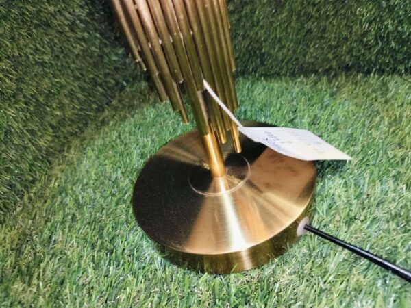 TREACLITE Table Lamp Square Bedside Table Lamp,Nordic Wrought Iron Decorative Bedroom Lamp,Gold Card Paper Lamp Cover BedsideLamp  Desk Living Room Desk Lamps (21- inch L 12- inch W )