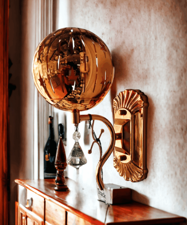 Tracklite Brass Copper Wall Light 3 in 1 for Living Room, Bedroom, Dining Room, Kitchen (WITH 1 BULB FREE)