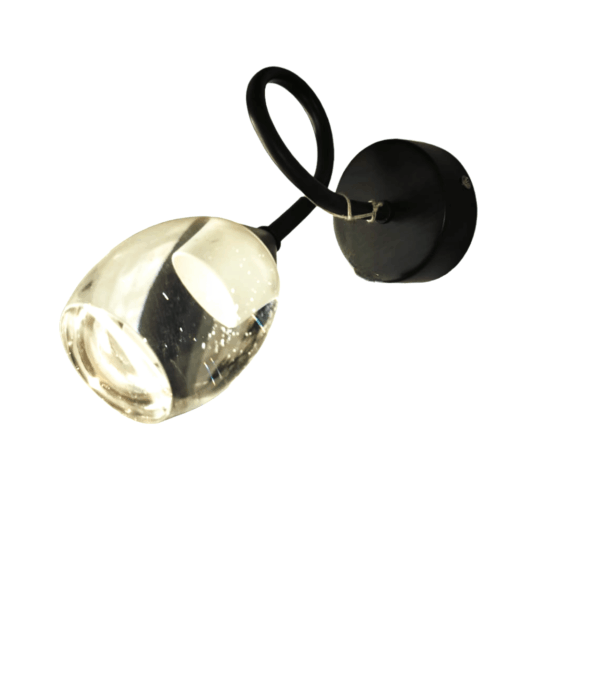 TRACKLITE WALL LIGHT Regency Single Light Glass and Metal Wall Light LED LIGHT