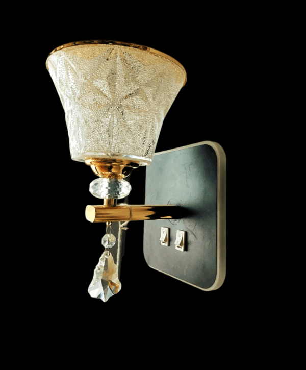 TRACKLITE WALL LIGHT soft light Simple Bedside LIGHT, Fabric Crystal Red LED Eye Protection Dimmable Night WALL LIGHT ,for Family Bedroom Study Children Desk( WITH 1 BULB FREE )