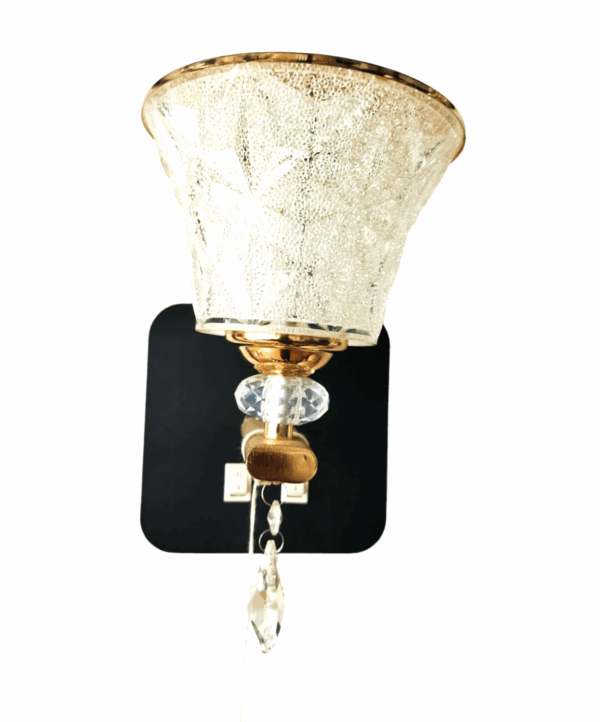 TRACKLITE WALL LIGHT soft light Simple Bedside LIGHT, Fabric Crystal Red LED Eye Protection Dimmable Night WALL LIGHT ,for Family Bedroom Study Children Desk( WITH 1 BULB FREE )