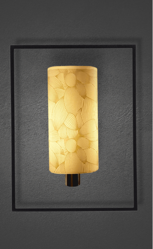 Tracklite Indian Art Doodles LED Night Wall Light, Acrylic Cylindrical Light, Cool Gifts for Anniversary, Wedding, Valentines, Birthday Gift ( WITH 1 BULB FREE )