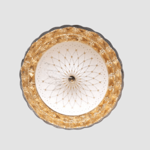 TRACKLITE Peacock Crystal Chandelier Light Modern Lighting for Living Dinning Room Round Golden Color Hanging LED Lights with Bluetooth System Connect and Play Songs