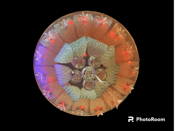 TRACKLITE Diamond Painting JHUMMER LIGHT item Code 4355  Decorative Bedside Night Led Light Crystal and Metal ( Installation Free )