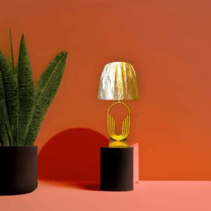 TRACKLITE TABLE LAMP  Modern Table Lamp Brass Antique Gold Diameter Drum Lampshade Pack of 1 ( WITH 1 BULB FREE FREE )  ( 26- inch L  - 9- inch W )