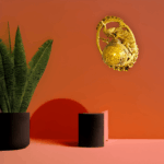 TRACKLITE Wall Lamp Light Decorative for Living Room, Restaurant, Hallway, Kitchen, Over The Dining Table, Hotels, Malls (Without Bulb)(Corded-Electric) Peacock Design