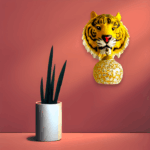 Electronic Lion Hanging Light SA026