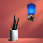 TRACKLITE led/Bulb Single Wall Light for Room Hall Shop Office restro etc. (BLUE) ( WITH 1 BULB FREE FREE )