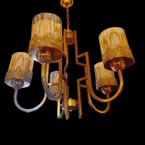 TRACKLITE European Antique Finished Portuguese Style Chandelier Hanging/Pendant Ceiling LAMP/Light Best Suitable FO Hall, Room, Dinning, ETC. (5  Light Antique)  ( WITH 5 BULB FREE FREE )