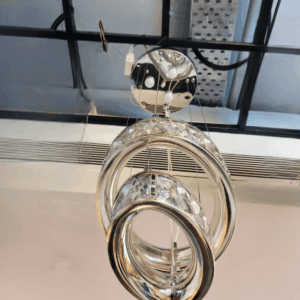 TRACKLITE LED Pendant Light Round Hanging Lamp Modern Single Nordic Circle Metal Hanging Lighting Bedroom Dining Room Living Room ()