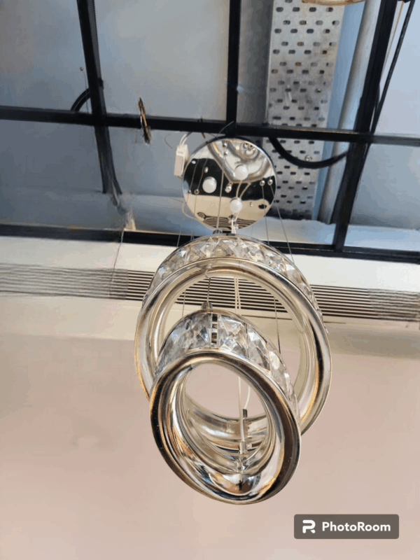 TRACKLITE LED Pendant Light Round Hanging Lamp Modern Single Nordic Circle Metal Hanging Lighting Bedroom Dining Room Living Room ()