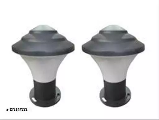 TRACKLITE Garden Park Light Sagasta  Milky, Grey, Pack of 1 Pc ( WITH 1 BULB FREE FREE ) (	11- inch L __ 7- inch W   )