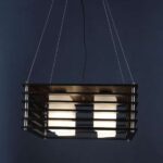 TRACKLITE Wood Chandelier Brown for Living Room, Bedroom, Dining Room, Kitchen ( WITH 4 BULB FREE FREE )