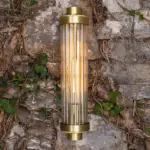 TRACKLITE  WALL LIGHT  Gold Glass Wall Sconce Metal Vanity Wall Light for Bathroom  Livingroom Bedroom Kidsroom( WITH  BULB  FREE FREE )