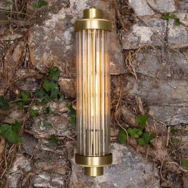 TRACKLITE  WALL LIGHT  Gold Glass Wall Sconce Metal Vanity Wall Light for Bathroom  Livingroom Bedroom Kidsroom( WITH  BULB  FREE FREE )