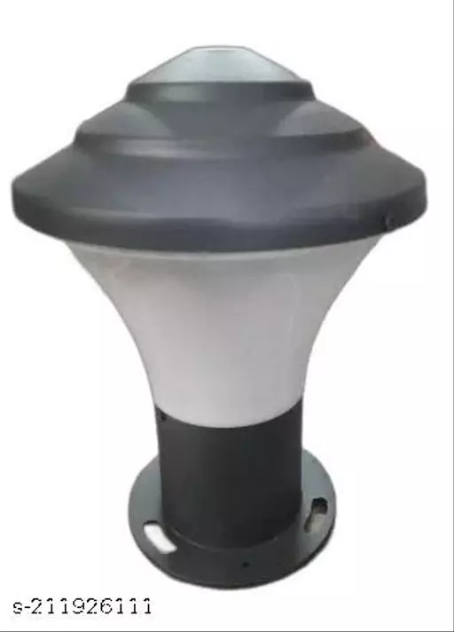 TRACKLITE Garden Park Light Sagasta  Milky, Grey, Pack of 1 Pc ( WITH 1 BULB FREE FREE ) (	11- inch L __ 7- inch W   )