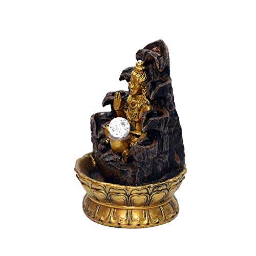 TRACKLITE Cottage Handicraft Shivji/Mahadev/Shiv Water Fountain Idol Statue Showpiece Home Decor Items ( 17- inch L __  11- inch W  )