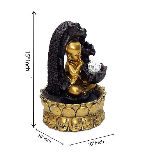 TRACKLITE Cottage Handicraft Water Fountain | Home Decor Item Visit the COTTAGE TRACKLITE  Store (