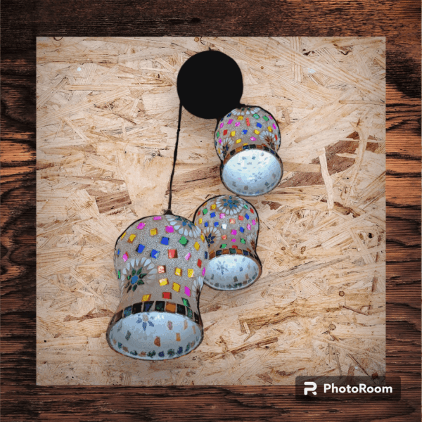 TRACKLITE HANGING LIGHT  Antiques Hanging Light - 3 Pendant Ceiling Lamp ( WITH 3 BULB FREE FREE )