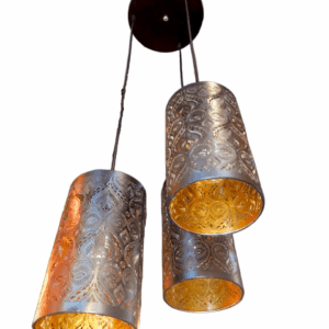 TRACKLITE  Modern Design Hanging Light for Living Room, 3 Lights Round Cluster Chandelier Ceiling Light, Pendant Lamp (Aluminum) (HL 2) (  WITH 3 BULB FREE )