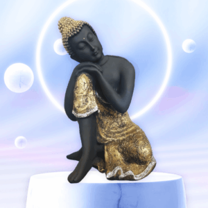 TRACKLITE Heeran Art Polyresin Table Top Indoor Outdoor Fountain with  Lights Home Decor Decoration Gift Gifting Items-GOL_ ( 15-  inch L __  9- inch W )