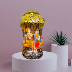 TRACKLITE  Radha-Krishna Statue, (25 - inch L -  13 inch W ) , Marble Radha Krishna Idol, Divine Couple Statue, Krishna Figurine, Handpainted Radha Krishna Murti