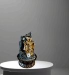 TRACKLITE Radha Krishna TableTop Water Fountain, Radha Krishna Ji Fountain For Home Decor, Indoor Outdoor Water Fountain With LED Light Water Fountain for Living Room, Table Decor, Bedroom, (16- inch L - 10- inch W )