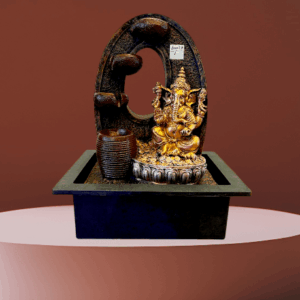 TRACKLITE Polyresin Table Top Indoor Outdoor Water Fall Fountain with LED Lights Home Decor Decoration Gift Gifting Items( 17-inch L  __ 11-inch W )