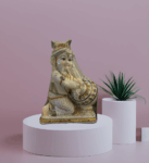 TRACKLITE Lord Krishna Standing with bansuri, Makhan Chor, Radha Krishan Murti Idol, Laddu Gopal, Krishnaji Decorative Showpiece for Home Poojan Use, Office - Polyresin, White ( 16 - inch L - 11 _ inch W )