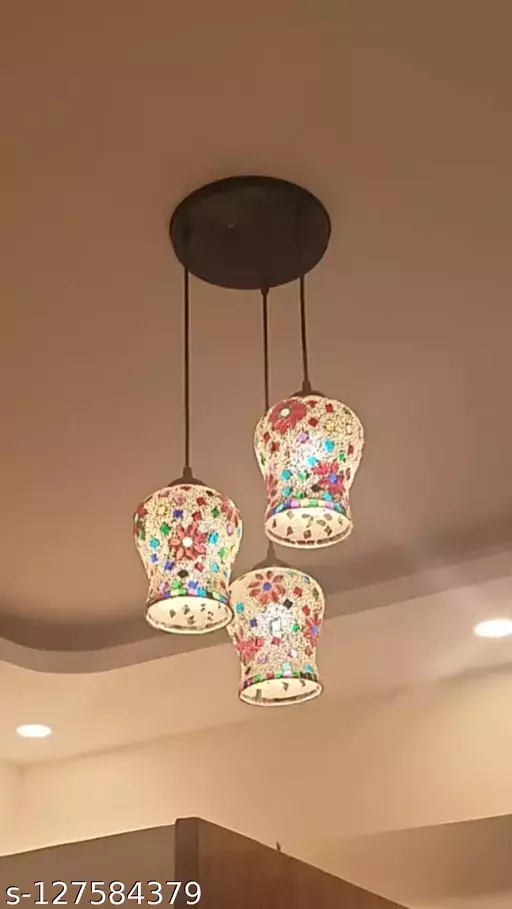 TRACKLITE HANGING LIGHT  Antiques Hanging Light - 3 Pendant Ceiling Lamp ( WITH 3 BULB FREE FREE )