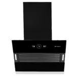 Faber 60 cm 1200 m3/hr Slant, Filterless Auto Clean Chimney, 12Yr Warranty on Motor(2Yr Comprehensive)|| Italian Design (HOOD VERTIGO FL SC AC BK 60, Touch & Gesture Control, Black)  (19- inch L _ 24- inch W )