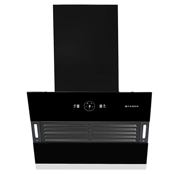 Faber 60 cm 1200 m3/hr Slant, Filterless Auto Clean Chimney, 12Yr Warranty on Motor(2Yr Comprehensive)|| Italian Design (HOOD VERTIGO FL SC AC BK 60, Touch & Gesture Control, Black)  (19- inch L _ 24- inch W )