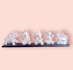 ELEPHANT Mini Animals Miniature Figurines  FOUNTIAN Garden Miniature ELEPHANT Landscape DIY Terrarium Crafts Ornament Accessories for Home Décor (ELEPHANT, Pack of 5) Brand:  TRACKLITE   (6- inch L _ 22- inch W )