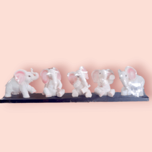 ELEPHANT Mini Animals Miniature Figurines  FOUNTIAN Garden Miniature ELEPHANT Landscape DIY Terrarium Crafts Ornament Accessories for Home Décor (ELEPHANT, Pack of 5) Brand:  TRACKLITE   (6- inch L _ 22- inch W )