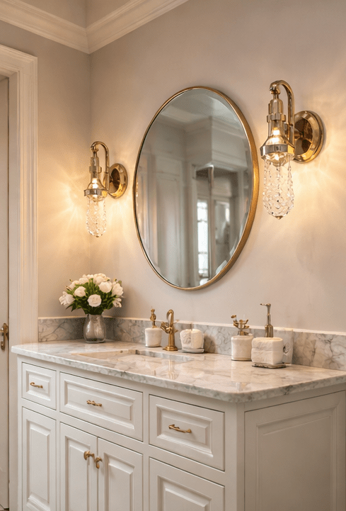 Eyeshot® Triple Color Automatic Change Creative Design Antique Shape European Wall Light Lamp for Dining Hall/Home Decore Lamp (Crystal Light is inbuilt in lamp)